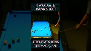 EFREN REYES TWO RAIL CUSHION SHOT shorts [upl. by Hnao]