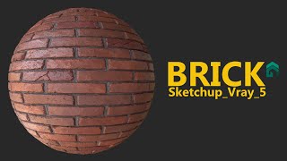 Sketchup Vray 5 Brick Material my mistake please change bump map to normal map [upl. by Cannon933]