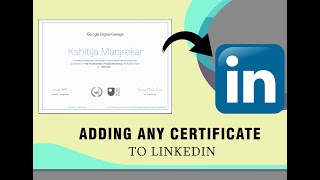 How to add  upload ANY certificate to LINKEDIN 2020 [upl. by Llirret]