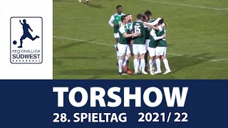 Regionalliga Südwest Die Torshow zum 28 Spieltag 20212022 [upl. by Ewolram240]