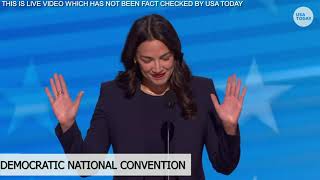 AOC speech at 2024 DNC America has rare and precious opportunity to elect Kamala Harris Tim Walz [upl. by Jamill]