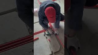 Staggered conduit installation process [upl. by Ansell357]