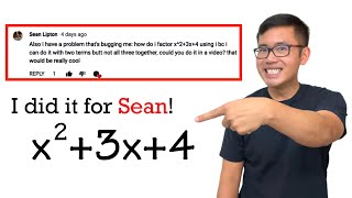 factoring a quadratic by completing the square [upl. by Doralynne]