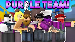 THE ULTIMATE PURPLE TEAM IN ARSENAL ROBLOX [upl. by Tsiuqram401]