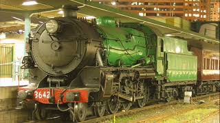 Australian Steam Trains  3642 Whistle [upl. by Dazhahs]