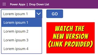 How to Use the Power Apps Drop Down List Control [upl. by Ehc]