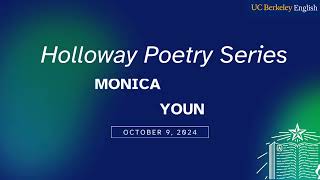 Monica Youn  Holloway Poetry Series  October 9 2024 [upl. by Irim]