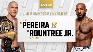 UFC 307 Alex Pereira vs Khalil Rountree Highlights [upl. by Tallie]