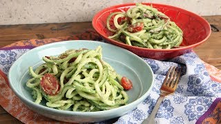 Zoodles with Avocado Pesto Recipe  Episode 1169 [upl. by Ardnaskela]