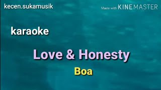 Love amp Honesty  Boa karaoke [upl. by Glennis880]