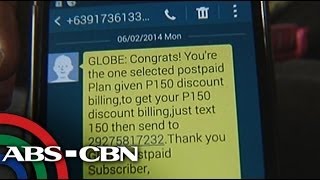 Globe files complaint against text spammer [upl. by Hairahs563]