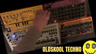 OLDSKOOL TECHNO Jam  Behringer RD9  TD3  Edge amp Crave acid techno oldschool dawless [upl. by Arndt]