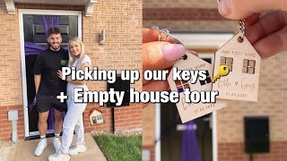 OUR FIRST HOME🏠  PICKING UP OUR KEYS 🔑😭EMPTY HOUSE TOUR  TAYLOR WIMPEY GOSFORD [upl. by Israeli193]