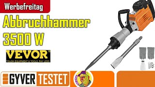 Abbruchhammer 3500W Gut und günstig von Vevor [upl. by Annitsirhc]