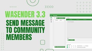 WaSender 3 3 Extract Community members and send message to them [upl. by Jecon]