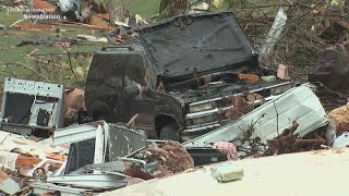 Tennessee residents assessing damage from tornado that killed 6 [upl. by Inaoj753]