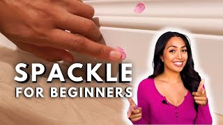 How To Spackle Wall Holes For Beginners  Easy DIY Wall Repair Tutorial [upl. by Harobed]