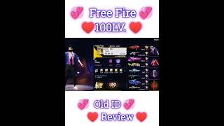 Free Fire 100 LV S1S2 Player ID Review 😈😎 short shorts freefire [upl. by Shelden768]