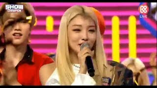 CHUNGHA Snapping 1st win SHOWCHAMPION [upl. by Gratia6]