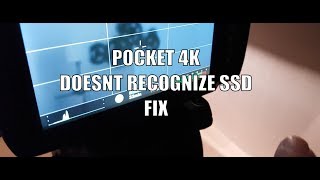 Blackmagic Pocket Cinema Camera 4k SSD not working [upl. by Ardnnaed]