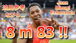 Compilation of Juan Miguel Echevarria 走幅跳 long jump [upl. by Cozza]