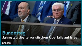 Bundestag Debatte zum Jahrestag des terroristischen Überfalls auf Israel [upl. by Akihc291]