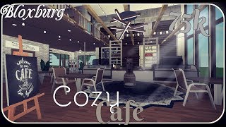 Bloxburg  Cozy Cafe Speedbuild  75k [upl. by Halilad24]