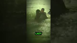 Hero Reporter SAVES Woman from Rising Floodwaters on Live TV [upl. by Palmore]