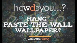 How to hang paste the wall wallpaper [upl. by Pepper]