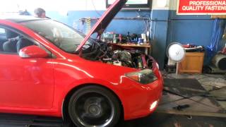 TRD Supercharged Scion tC on Dyno [upl. by Emmery]