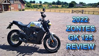 ★ 2022 ZONTES GK 125 REVIEW ★ ZT 125 GK [upl. by Etteuqaj]