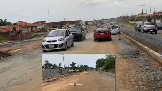 Spintex Manet Dualization Road Construction to North Legon  East Legon Road Construction [upl. by Aryt]