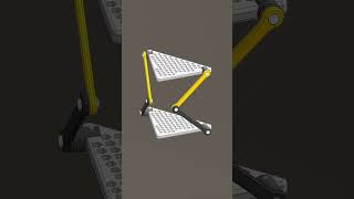 Sarrus Linkage Mechanical Movement Part 122 mechanism animation [upl. by Anyel995]