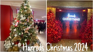 Christmas shopping 2024 at Harrods London [upl. by Kooima]