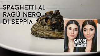 Spaghetti al ragù nero di seppia 🖤 UNA RICETTA ORIGINALE E DIVERSA DA TUTTE LE ALTRE GIÀ VISTE [upl. by Cook762]