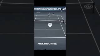 Djokovic vs person in wheelchair 😈 tennis funny novakdjokovic respect australianopen [upl. by Gallagher]