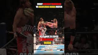 Every Hiroshi Tanahashi vs Kazuchika Okada Match NJPW newjapanprowrestling [upl. by Rebak]