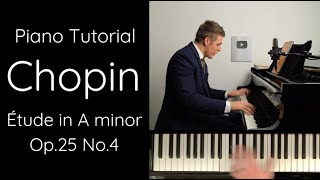 Chopin Etude in A minor Op25 No4 Tutorial [upl. by Jeff497]