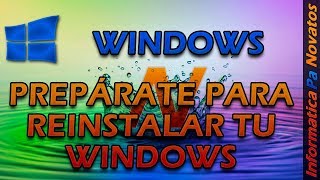 ☺ Windows 10  Prepárate para reinstalar sin perder datos [upl. by Marashio]