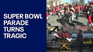 Super Bowl parade turns deadly in Kansas City [upl. by Yentyrb]