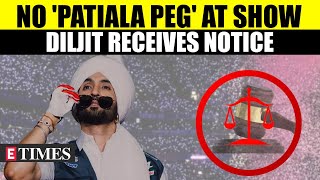 Diljit Dosanjh Receives Legal Notice Before Hyderabad Concert Telangana Govts No To These Songs [upl. by Terrej]