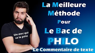 BAC DE PHILO  la meilleure méthode Le Commentaire de Texte [upl. by Ahsela997]