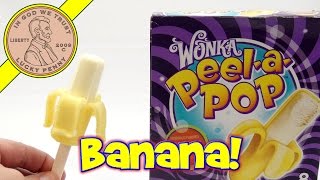 Wonka Peel a Pop Vanilla Banana Ice Cream Bar  Its Squishy [upl. by Juliet]