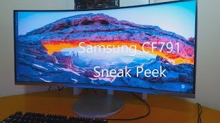 Samsung CF791 34quot ultrawide monitor sneak peek 4k 60 fps [upl. by Glass759]