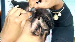 How To Crochet braids Pre Braided box braids Tutorial [upl. by Adnak450]