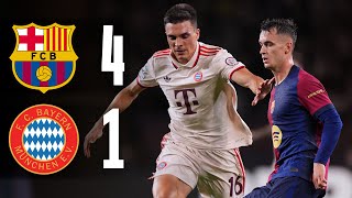 quotWe made too many mistakesquot  FC Barcelona vs FC Bayern 41  Highlights amp Interviews UCL [upl. by Anayk]