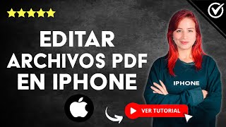 Cómo EDITAR ARCHIVOS PDF en mi iPhone  📄 Modifica tus PDF Fácil y Rápido 📄 [upl. by Pallas281]