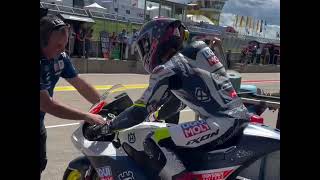 Qualifying moto2 Sachsenring 2024 results highlights [upl. by Bashee]