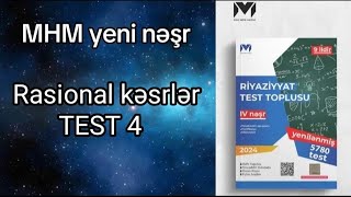 MHM riyaziyyat test toplusu yeni nəşr Rasional kəsrlər Test 4 [upl. by Hootman]