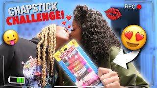 EPIC CHAPSTICK CHALLENGE WITH MY CRUSH💋 GONE RIGHT [upl. by Enihpets]